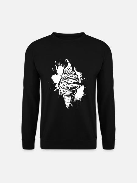 cream - Unisex Sweatshirt - black
