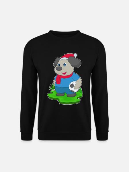 Chien Noël Football - Sweat-shirt Unisexe - noir