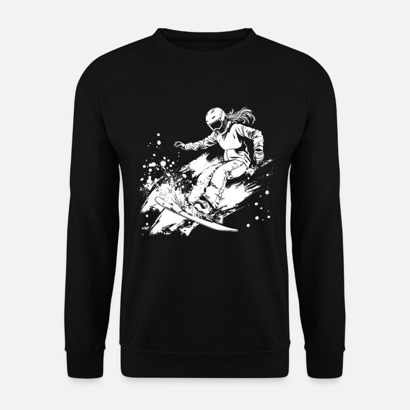 Snowboarderin - Unisex Pullover - Schwarz