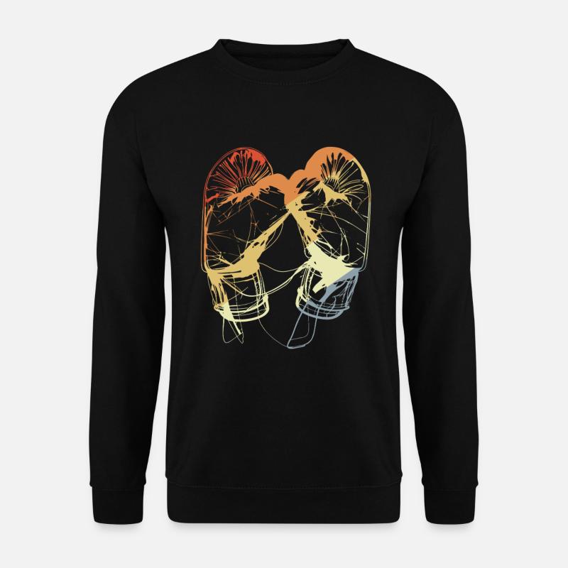 Retro Boxing Gloves - Unisex Sweatshirt - black