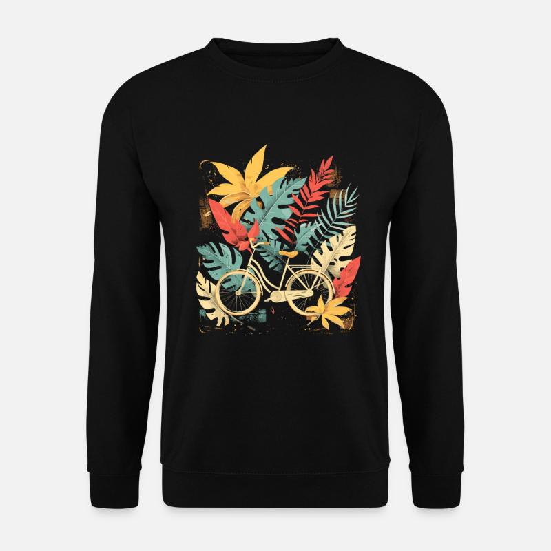 Bicycle Cartoon Look - Unisex Sweatshirt - black
