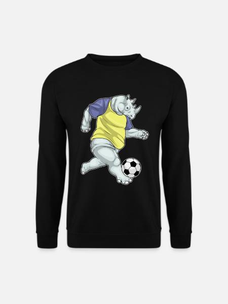 Rhino Soccer Player Soccer - Unisex Sweatshirt - black