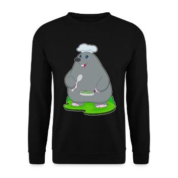 Cuisson à la poêle à mole - Sweat-shirt Unisexe - noir - Devant - Alina (178cm) & Michal (187cm)