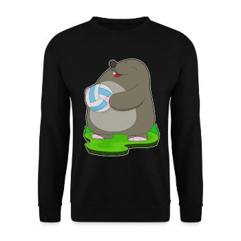 Mole Volleyball Player Volleyball - Unisex Sweatshirt - black - Front - Alina (178cm) & Michal (187cm)