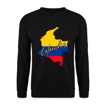 Fierté colombienne, drapeau de la Colombie - Sweat-shirt Unisexe - noir - Devant - Alina (178cm) & Michal (187cm)