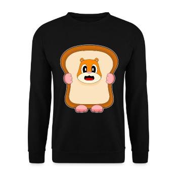 Pain de hamster - Sweat-shirt Unisexe - noir - Devant - Alina (178cm) & Michal (187cm)