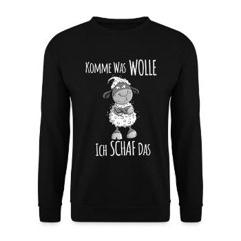 Allez, qu’est-ce que je veux, les brebis, les brebis - Sweat-shirt Unisexe - noir - Devant - Alina (178cm) & Michal (187cm)
