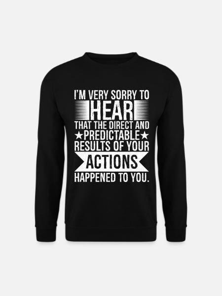 I'm very sorry to hear that the direct predictable - Unisex Pullover - Schwarz