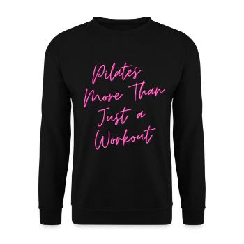 Le Pilates plus qu’une simple séance d’entraînement – Cadeau gratuit - Sweat-shirt Unisexe - noir - Devant - Alina (178cm) & Michal (187cm)