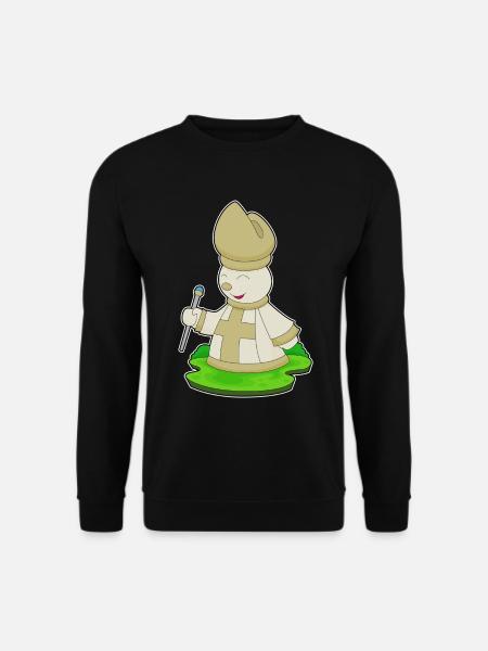 Chess Piece Bishop Chess - Unisex Sweatshirt - black