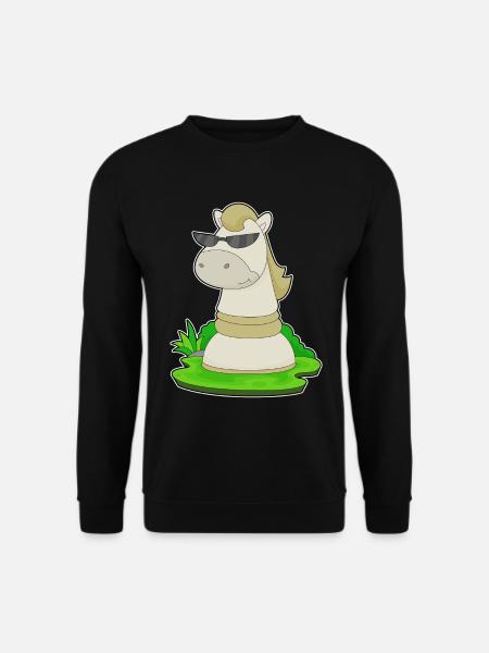 pièce d’échecs chevalier échecs - Sweat-shirt Unisexe - noir