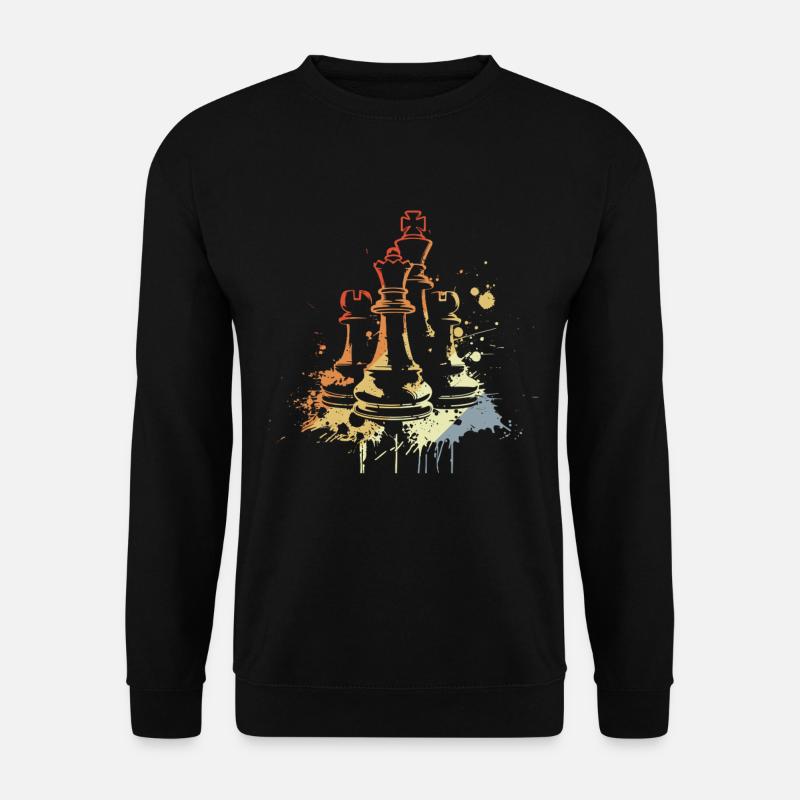 Pièces d’échecs Graffiti - Sweat-shirt Unisexe - noir