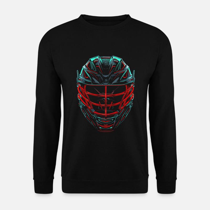Lacrosse Helm Retrowave - Unisex Pullover - Schwarz