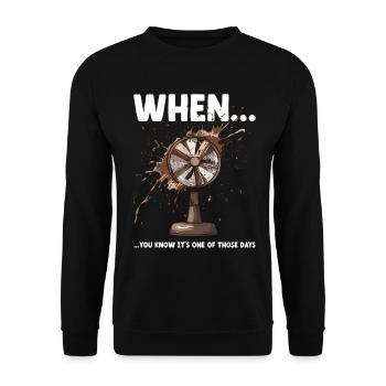 Funny Murphy's Law Meme Disaster Office Colleagues - Unisex Sweatshirt - black - Front - Alina (178cm) & Michal (187cm)