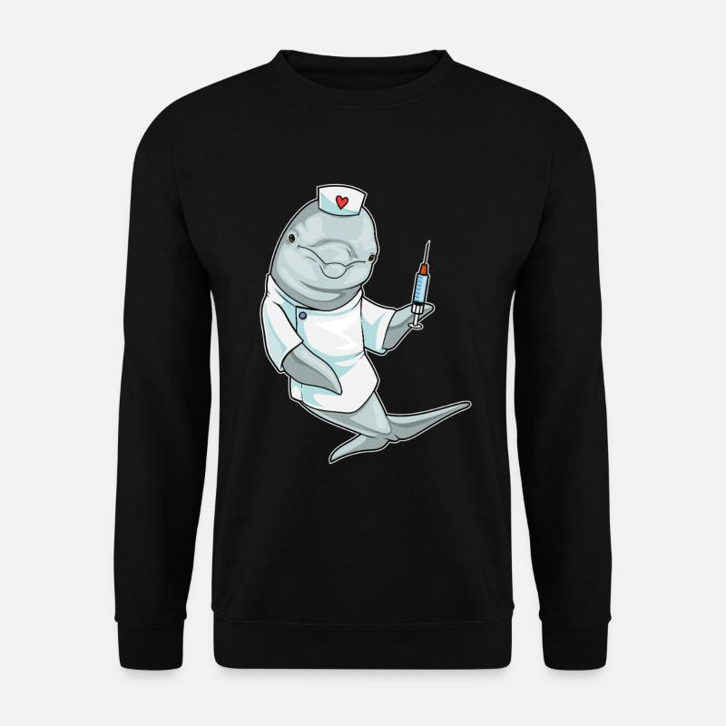 Dolphin Nurse Nursing Routine - Unisex Sweatshirt - black