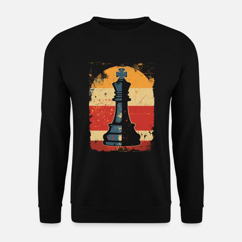 Chess piece Steamwave - Unisex Sweatshirt - black