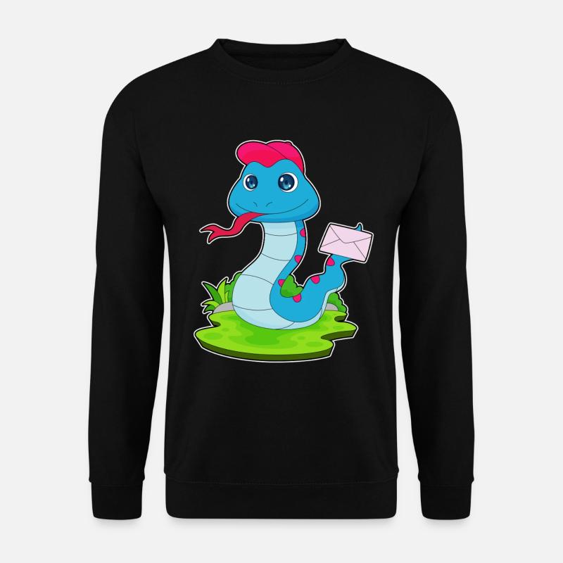 Snake Letter - Unisex Sweatshirt - black