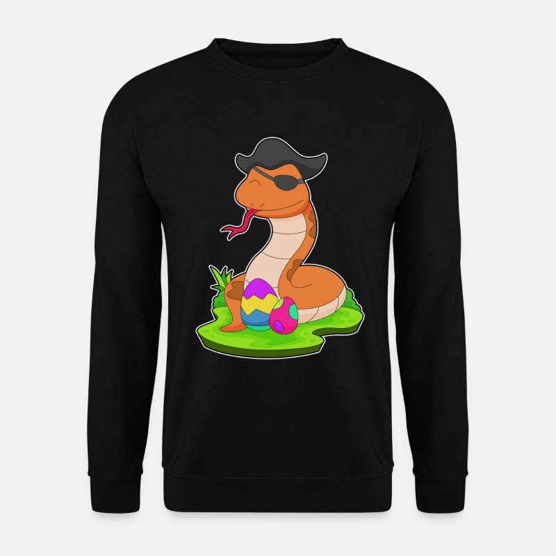 Snake Easter Pirate - Unisex Sweatshirt - black