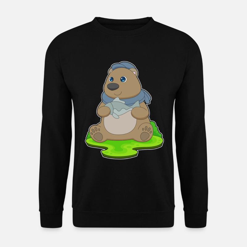 Poisson-ours - Sweat-shirt Unisexe - noir