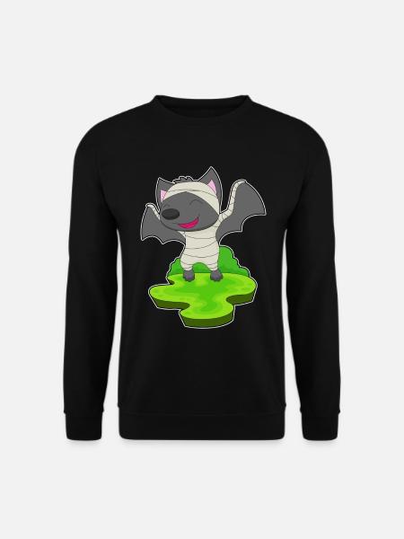 Bat Halloween Mummy - Unisex Sweatshirt - black