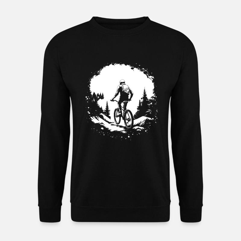 Mountain Biking Sketch - Unisex Sweatshirt - black