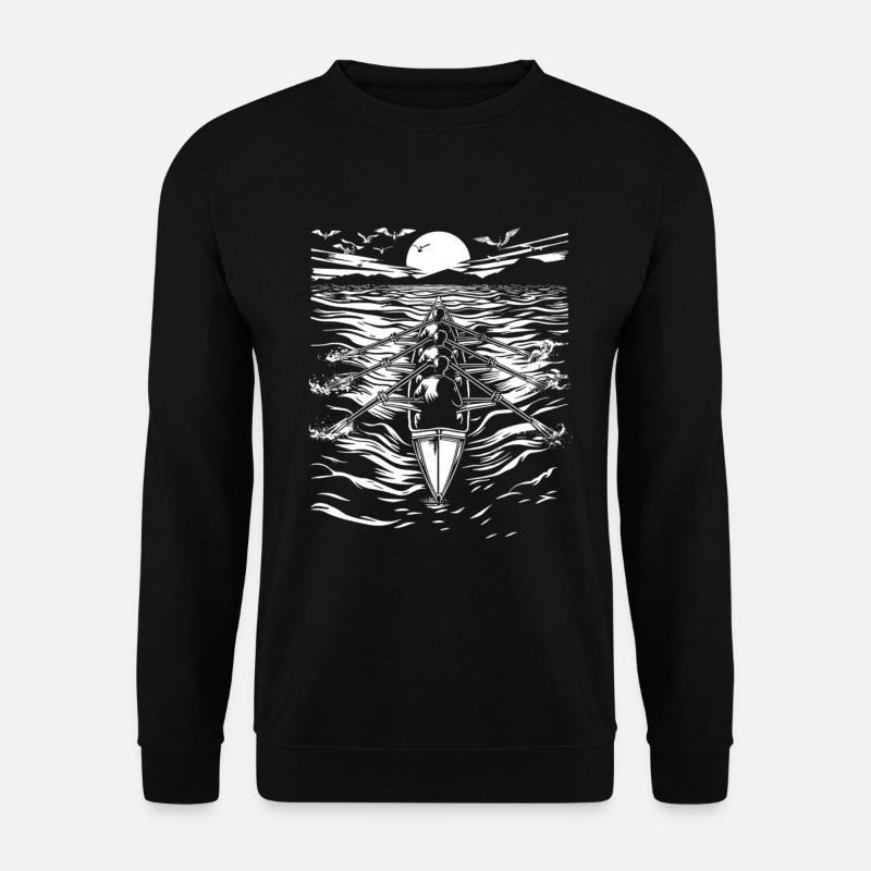 Rowing Sketch - Unisex Sweatshirt - black