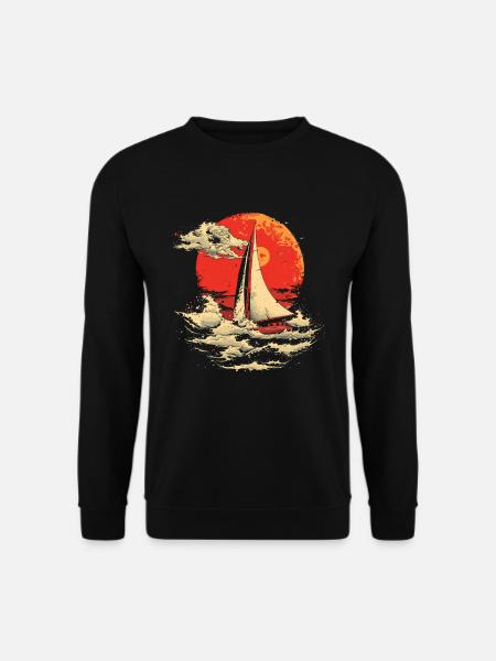 Sailing 90s Look - Unisex Sweatshirt - black