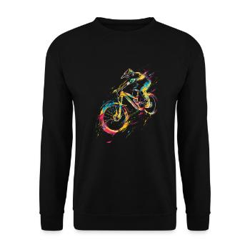 Mountainbiken - Unisex Pullover - Schwarz - Vorne - Alina (178cm) & Michal (187cm)