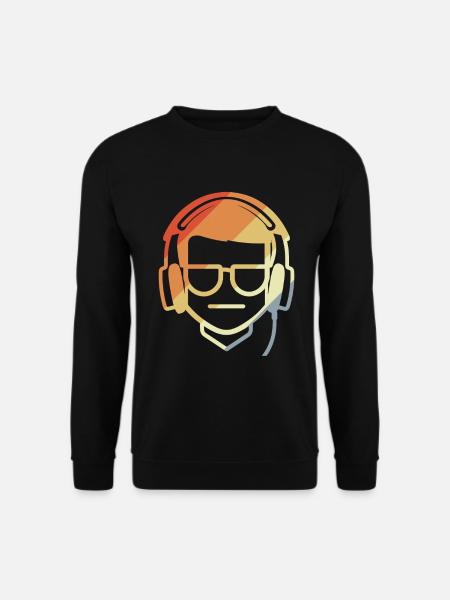 Gamer Drawing Retro - Unisex Sweatshirt - black