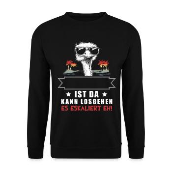 It's escalating anyway! Name Customizable Bouquet - Unisex Sweatshirt - black - Front - Alina (178cm) & Michal (187cm)