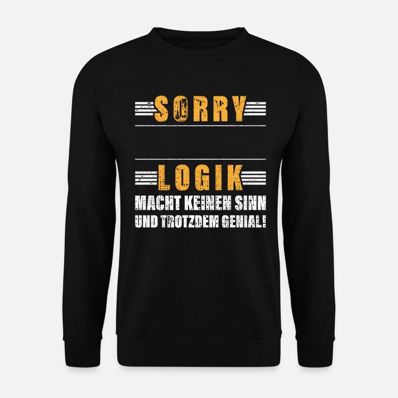 Personalisierbar Beruf Logik Name Geschenk Witzig - Unisex Pullover - Schwarz