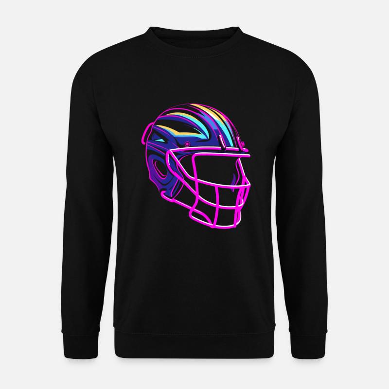 Casque de crosse Synthwave - Sweat-shirt Unisexe - noir