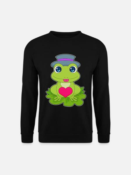 Frog Heart - Unisex Sweatshirt - black