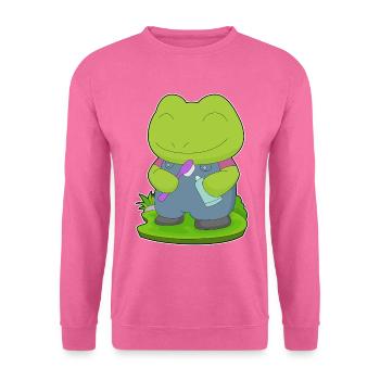 Frosch Zahnbürste - Unisex Pullover - Pink - Vorne
