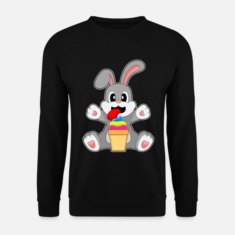 Hase Cupcake - Unisex Pullover - Schwarz