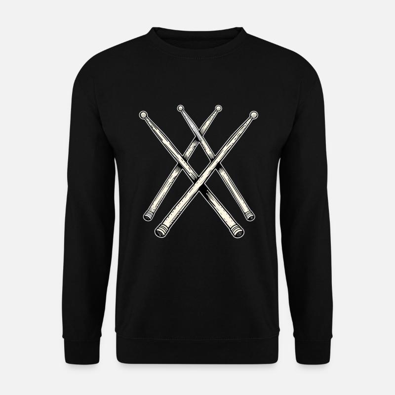 Drumsticks Line Art - Unisex Sweatshirt - black