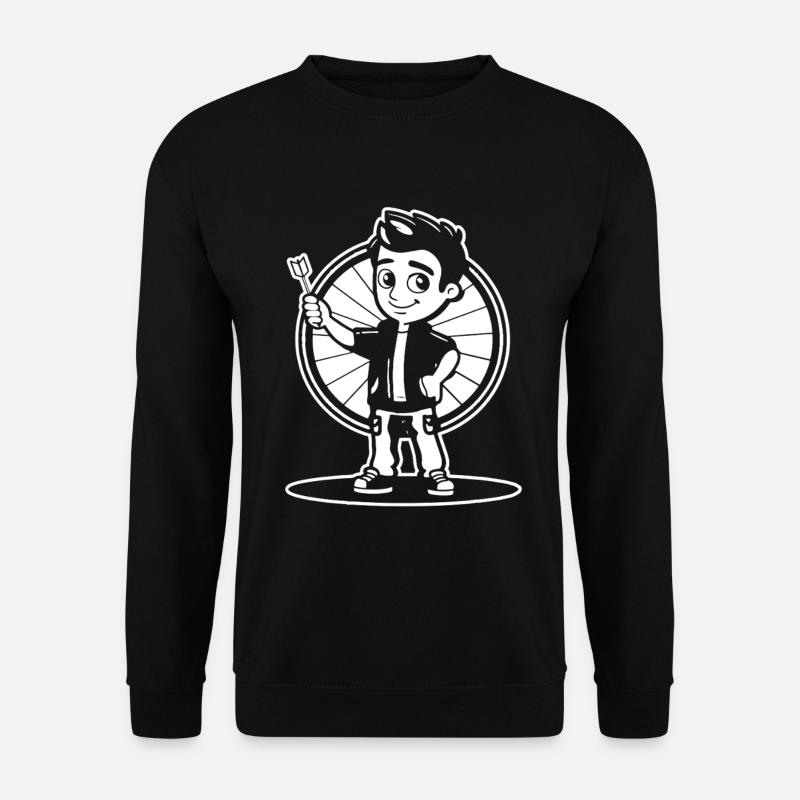 Little Darts Player Comic Look - Unisex Sweatshirt - black