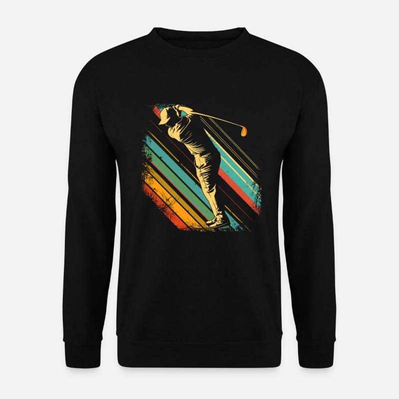 Golfspieler 80er Jahre - Unisex Pullover - Schwarz