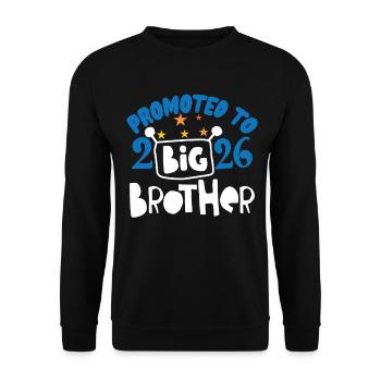 Aufgestiegen zu Big Brother ist 2026 - Big Brother 2026 - Unisex Pullover - Schwarz - Vorne - Alina (178cm) & Michal (187cm)