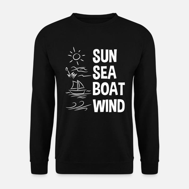 Sun Sea Boat Wind - Unisex Sweatshirt - black