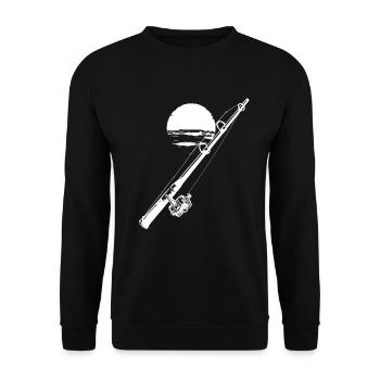 Graphique de pêche - Sweat-shirt Unisexe - noir - Devant - Alina (178cm) & Michal (187cm)