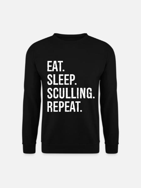 Eat Sleep Sculling Repeat - Unisex Sweatshirt - black