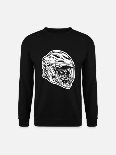 Lacrosse Helmet Sketch - Unisex Sweatshirt - black