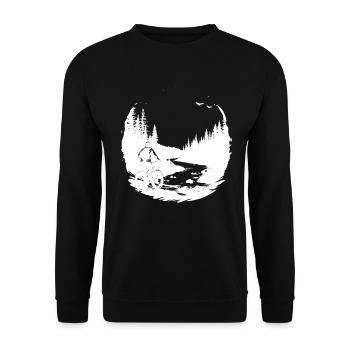 Vtt - Sweat-shirt Unisexe - noir - Devant - Alina (178cm) & Michal (187cm)