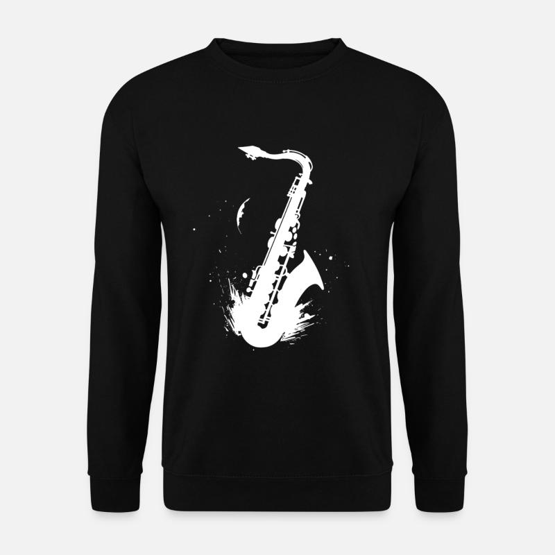 Saxophone Graphics - Unisex Sweatshirt - black
