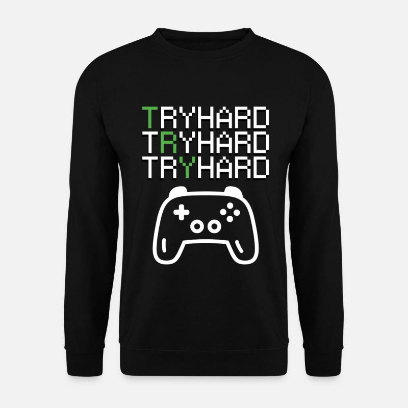 Real Tryhard Gamer Graphics - Unisex Sweatshirt - black