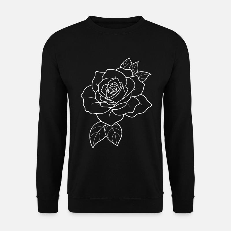 Rosen - Blumen - Blüten - Spruch - Unisex Pullover - Schwarz