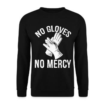 Pas de gants, pas de pitié - Sweat-shirt Unisexe - noir - Devant - Alina (178cm) & Michal (187cm)
