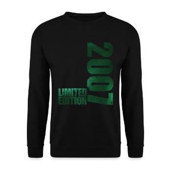 Limited Edition 2007 18. Geburtstag Geschenk - Unisex Pullover - Schwarz - Vorne - Alina (178cm) & Michal (187cm)