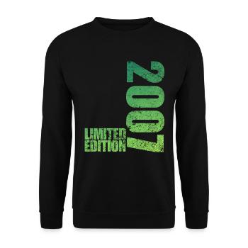 Édition Limitée 2007 18ème Cadeau d’Anniversaire - Sweat-shirt Unisexe - noir - Devant - Alina (178cm) & Michal (187cm)
